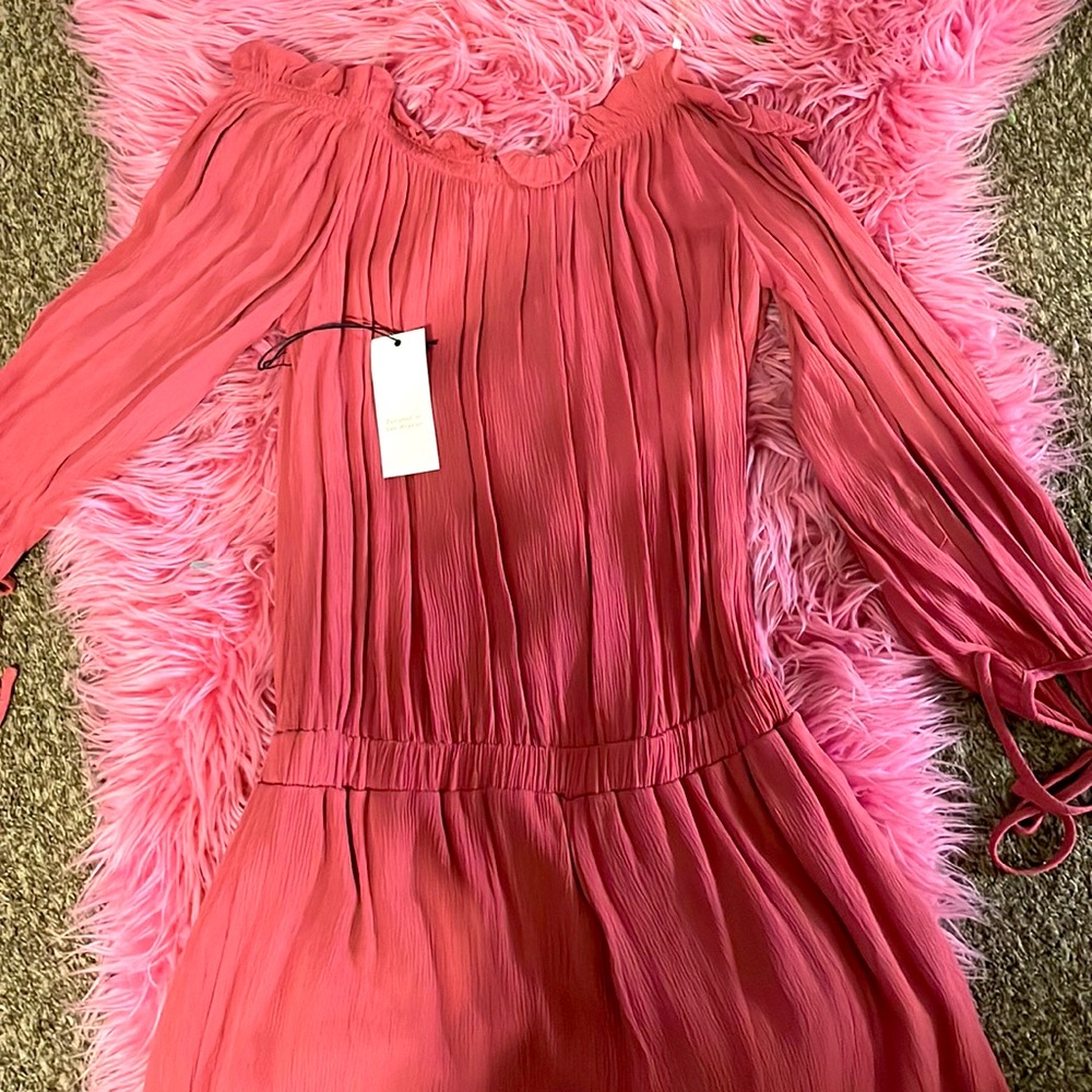 Brand new coral color short romper. - Picture 2 of 2